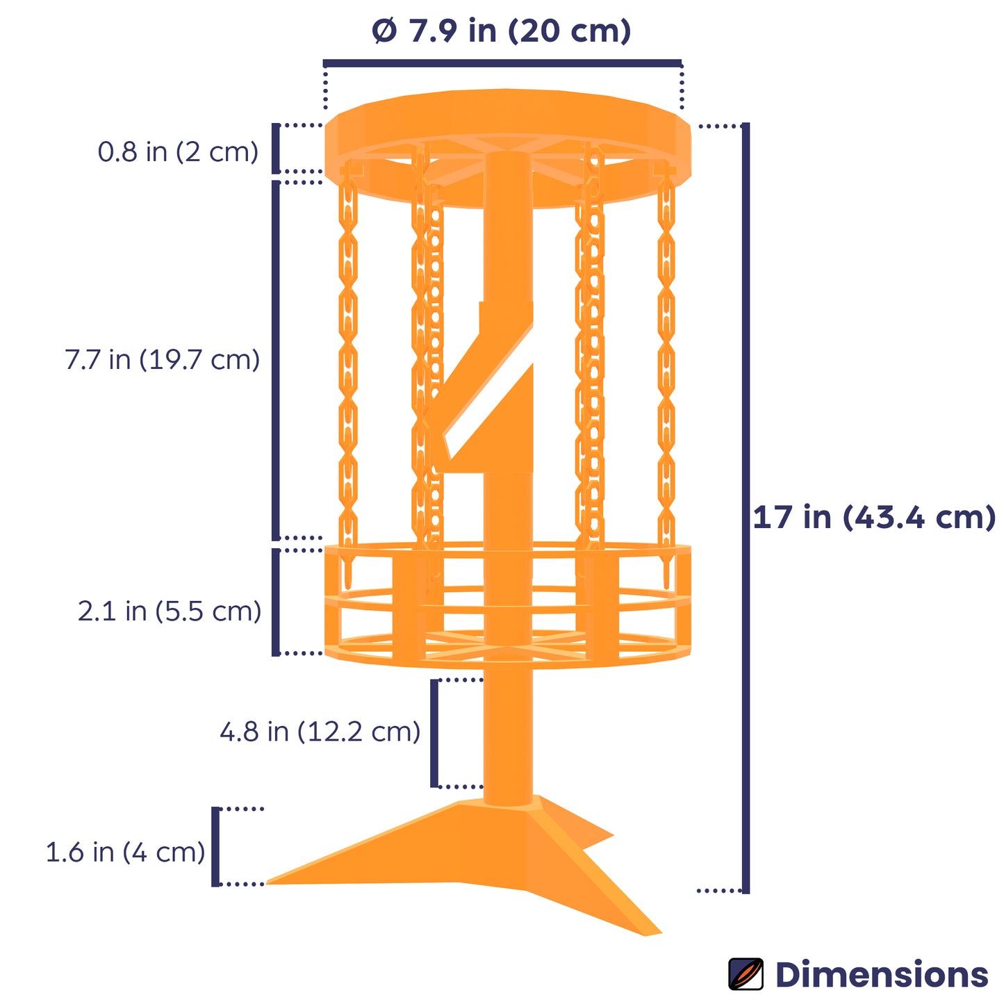 Trophy stand for disc golf ace disc