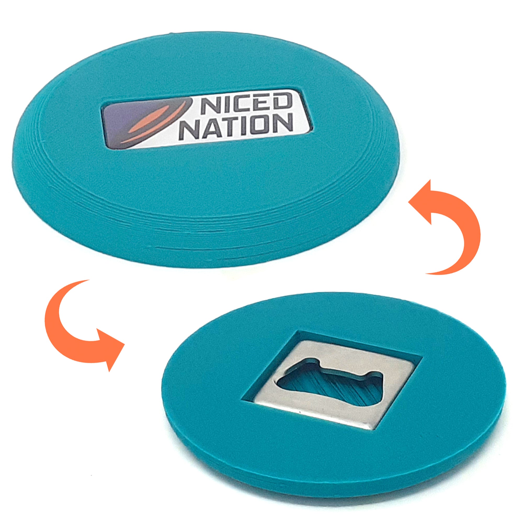 Disc Golf Mini Marker With A Built in Bottle Opener NicedNation disc-golf-mini-marker-with-a-built-in-bottle-opener-nicednation