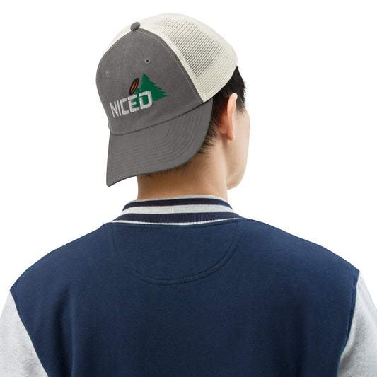 NICED phrase disc golf hat - NicedNation Disc Golf Hat