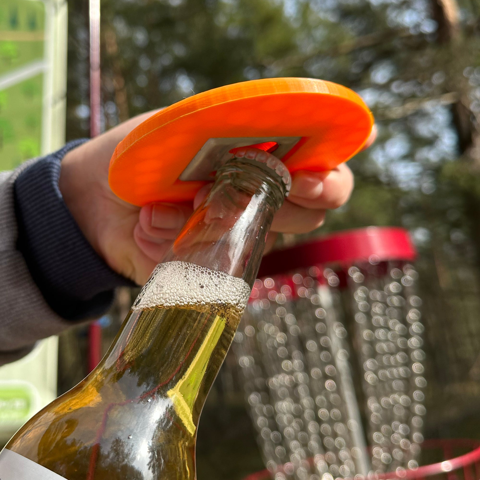 Disc Golf Mini Marker With A Built in Bottle Opener NicedNation disc-golf-mini-marker-with-a-built-in-bottle-opener-nicednation