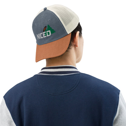 NICED phrase disc golf hat - NicedNation Disc Golf Hat