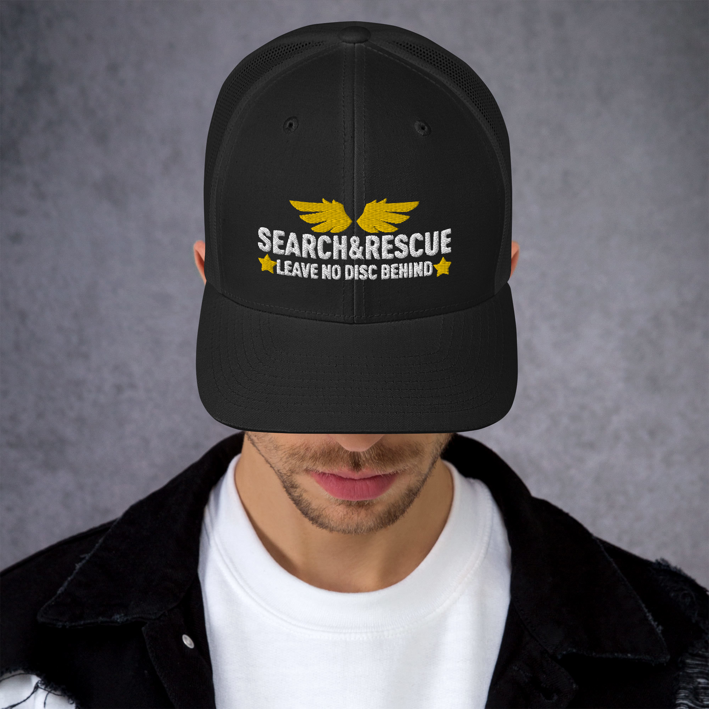 Leave no Disc Behind Trucker Hat - NicedNation Disc Golf Hat