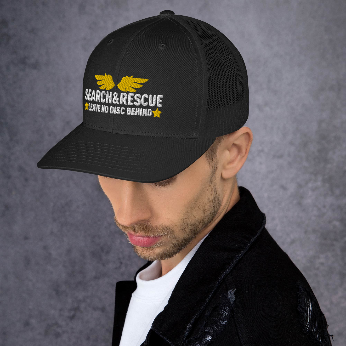 Leave no Disc Behind Trucker Hat - NicedNation Disc Golf Hat