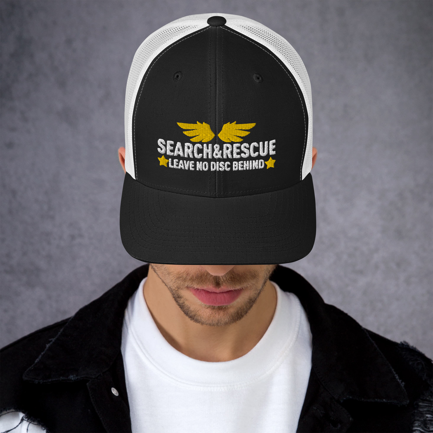Leave no Disc Behind Trucker Hat - NicedNation Disc Golf Hat