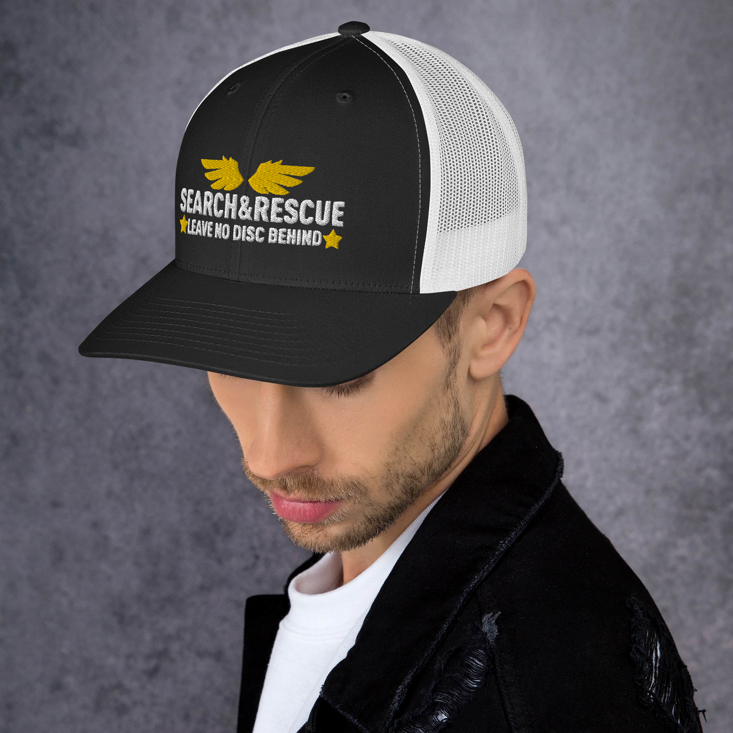 Leave no Disc Behind Trucker Hat - NicedNation Disc Golf Hat