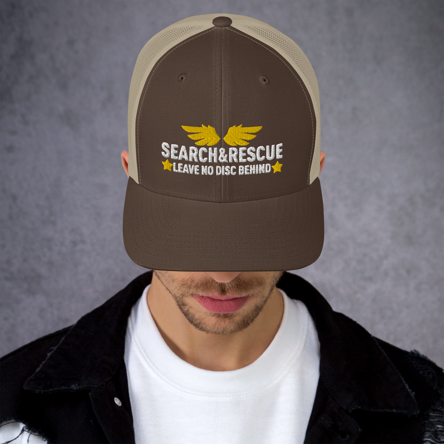 Leave no Disc Behind Trucker Hat - NicedNation Disc Golf Hat
