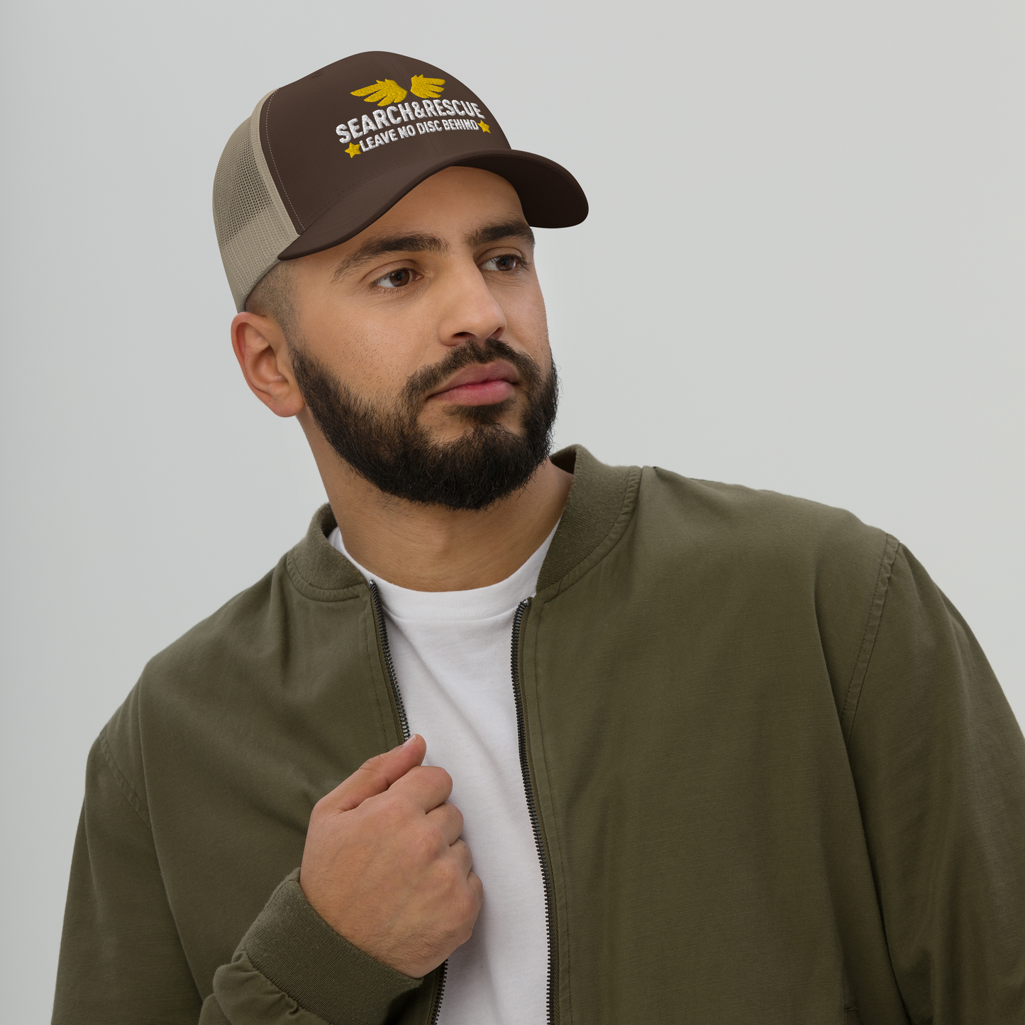 Leave no Disc Behind Trucker Hat - NicedNation Disc Golf Hat