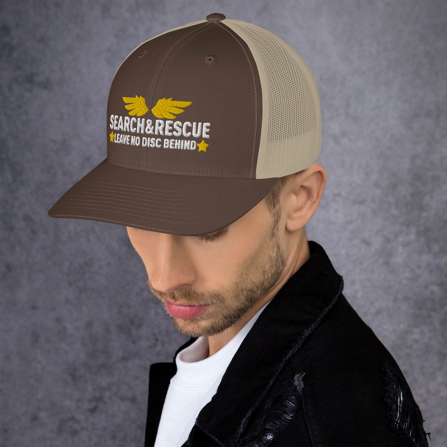 Leave no Disc Behind Trucker Hat - NicedNation Disc Golf Hat
